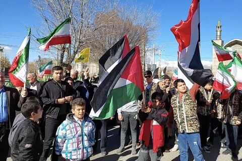 برگزاری راهپیمایی جمعه نصر در شهرستان خرمدره