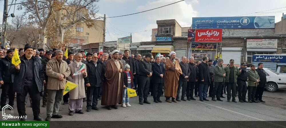 تصاویر/ راهپیمایی نمازگزاران جمعه شهرستان اسکو در همبستگی با مردم مقتدر غزه