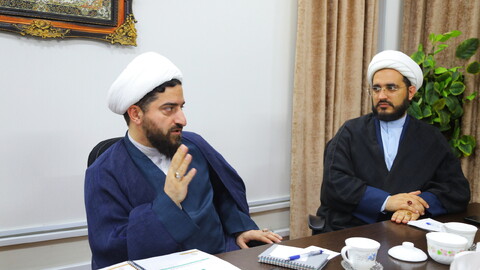 تصاویر/ دیدار مدیر حوزه علمیه استان مازندران با مسئول مرکز رسانه و فضای مجازی حوزه‌های علمیه