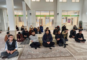 تصاویر/ درس اخلاق مدرسه علمیه باب‌العلم اسلامی کاشان