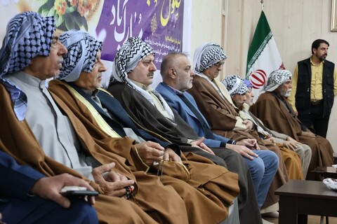 دیدار دست اندرکاران شورای حل اختلاف وجهای عشایر عرب استان با آیت الله موسوی جزایری