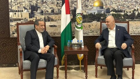 ایرانی وزیر خارجہ کی حماس کے رہنماؤں سے ملاقات / مختلف امور پر تبادلۂ خیال