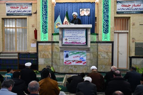 تصاویر/ آیین عبادی سیاسی نماز جمعه خوی