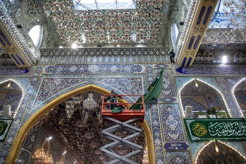 آستان مقدس حضرت عباس (ع) با آذینبندی ویژه به استقبال اعیاد شعبانیه رفت