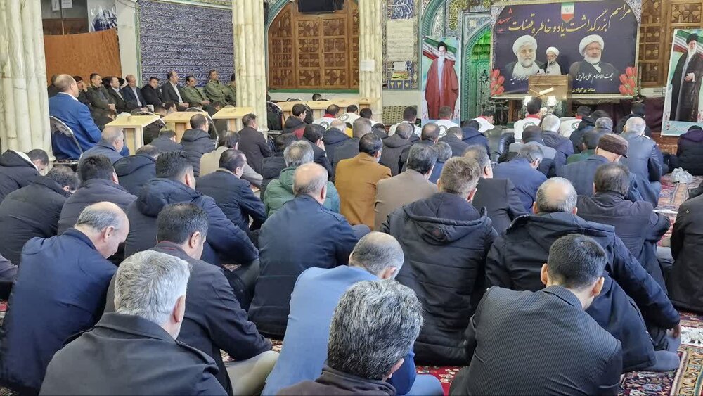 مراسـم بزرگداشت شهـدای قوه قضائیـه در خلخال