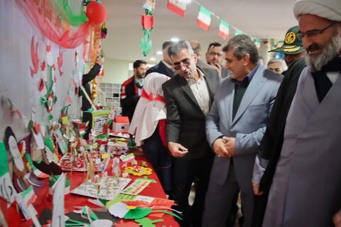 تصاویر/ آیین «زنگ انقلاب اسلامی» در آموزشگاه ۲۲ بهمن سمنان