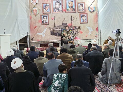 یادواره شهید مدافع حرم سعید سامانلو و شهدای محله شاهد قم
