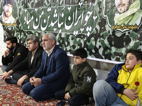 یادواره شهید مدافع حرم سعید سامانلو و شهدای محله شاهد قم
