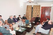 سیکرٹری جنرل شیعہ علماء کونسل پاکستان کی آیت اللہ حافظ سید ریاض حسین نجفی سے ملاقات / مختلف امور پر گفتگو
