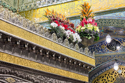 تصاویر/ گل‌آرایی ضریح مطهر رضوی به مناسبت اعیاد شعبانیه