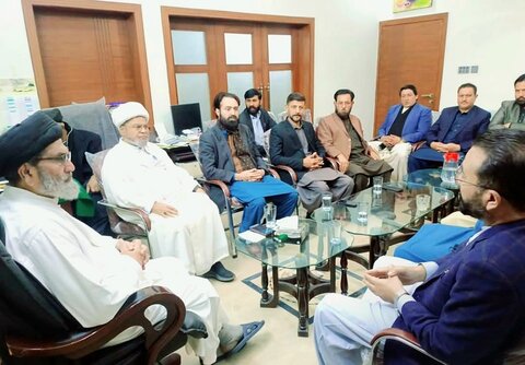 قائد ملت جعفریہ پاکستان سے پاکستان مسلم لیگ ن گلگت بلتستان کے صدر و سابق وزیر رانا فرمان علی کی وفد کے ہمراہ ملاقات