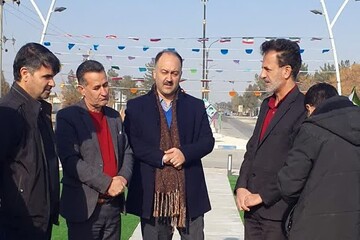 میدان شهید رئیسی در روستای علی‌آباد آران و بیدگل افتتاح شد