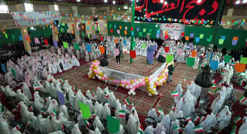 جشن عبادت ۲۰هزار دانش‌آموز گلستانی برگزار شد