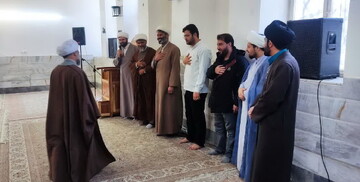 تصاویر/ تجلیل از جانباز سرافراز حوزه علمیه کاشان