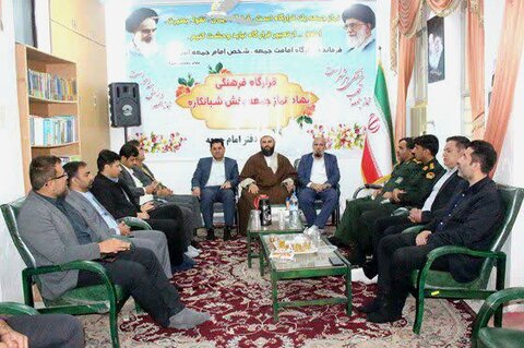 تصاویر/ دیدار فجرانه مسئولان با امام جمعه شبانکاره