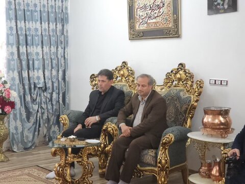 تصاویر/ دیدار امام جمعه چایپاره با دو جانباز