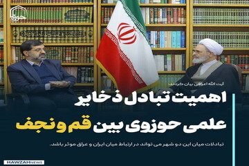 عکس نوشت| اهمیت تبادل ذخائر علمی حوزوی میان قم و نجف