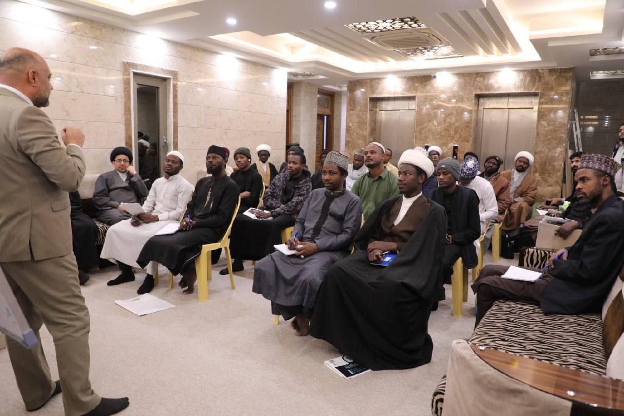 Organisation d'un cours de formation pour les étudiants africains en sciences religieuses à Najaf