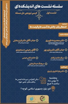 کرسی ترویجی حل مسئله با موضوع "اشتغال زنان،چالش ها،آسیب ها و فرصت ها" برگزار می‌شود