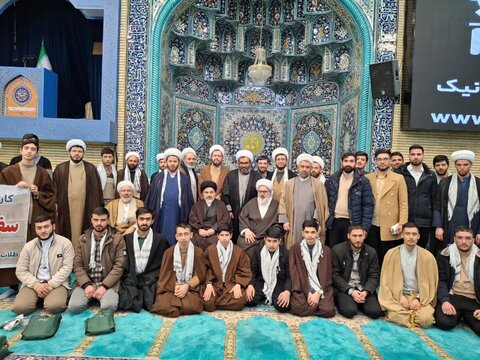 تصاویر/ دیدار طلاب شهرستان میاندوآب با نماینده ولی فقیه در آذربایجان غربی