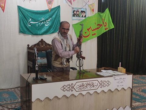 تصاویر/ کلاس حماسه آگاه سازی حفاظتی و امنیتی با موضوع مقابله با نفوذ در مدرسه علمیه تکاب