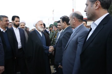 تصاویر/ ورود رئیس قوه قضاییه به خرم‌آباد