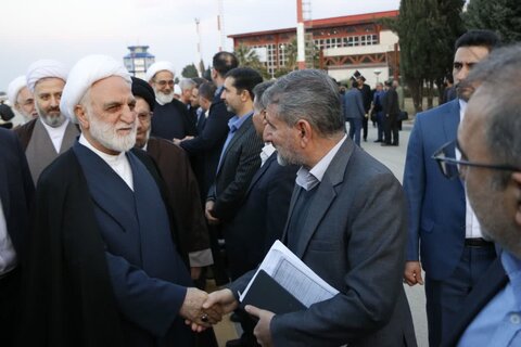 گزارش تصویری ورود رئیس قوه قضاییه به خرم‌آباد