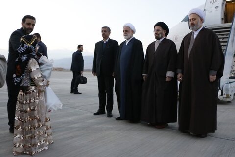 گزارش تصویری ورود رئیس قوه قضاییه به خرم‌آباد