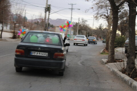 رژه خودرویی در شهر جوپار