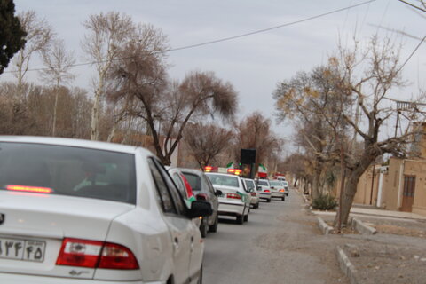 رژه خودرویی در شهر جوپار