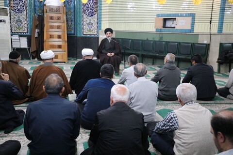 تصاویر/ حضور نماینده ولی فقیه در آذربایجان غربی در مسجد فاطمیه(س)