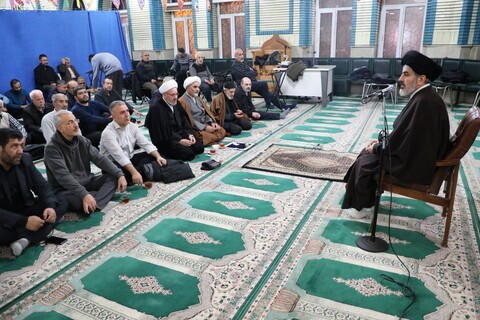 تصاویر/ حضور نماینده ولی فقیه در آذربایجان غربی در مسجد فاطمیه(س)