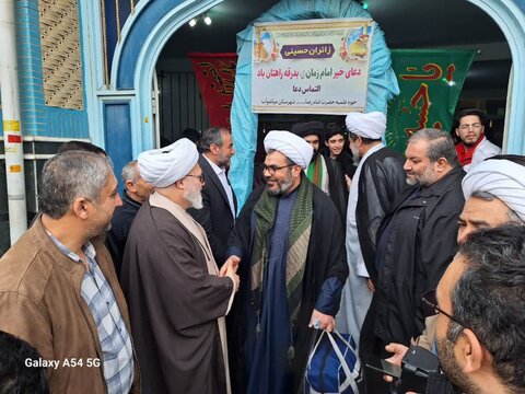 تصاویر/ بدرقه کاروان زائران حسینی مدرسه علمیه امام رضا (ع) میاندوآب به کربلای معلی
