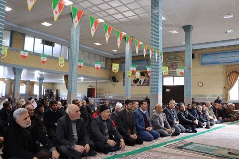 تصاویر/ آیین عبادی سیاسی نماز جمعه نوشین شهر