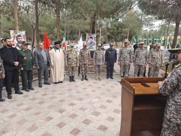 گلزار شهدای مدافع حرم قم غبارروبی شد