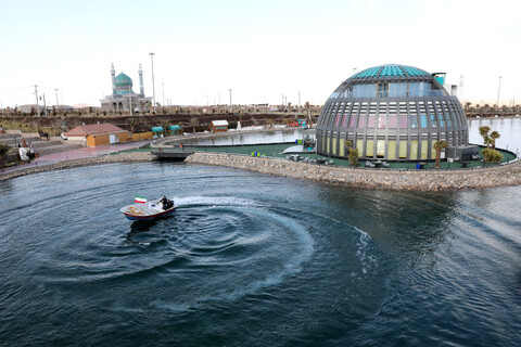 تصاویر/ افتتاح مجتمع‌ تفریحی و گردشگری در سیرجان با حضور رئیس جمهور