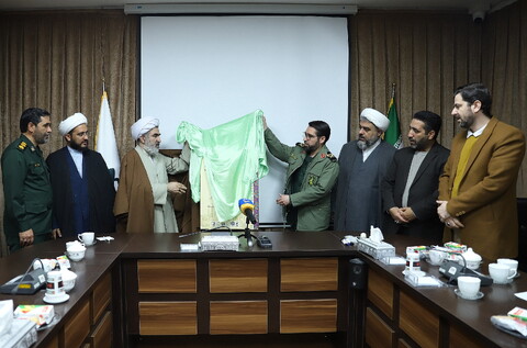 تصاویر/ آین رونمایی از پوستر رویداد رسانه ای یادگار ماندگار حاج شیخ