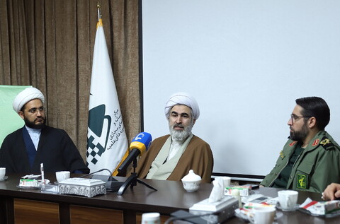 تصاویر/ آین رونمایی از پوستر رویداد رسانه ای یادگار ماندگار حاج شیخ