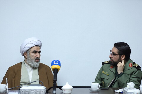 تصاویر/ آین رونمایی از پوستر رویداد رسانه ای یادگار ماندگار حاج شیخ