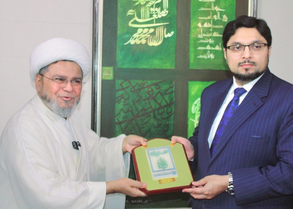 علامہ شبیر حسن میثمی سے ڈاکٹر حسین محی الدین قادری کی اعلی سطحی وفد کے ہمراہ ملاقات
