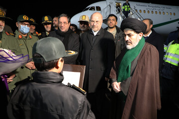 تصاویر/  ورود رئیس مجلس به ارومیه