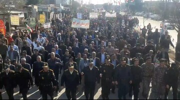 فیلم | راهپیمایی یوم‌الله ۲۲بهمن در رومشکان