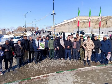 تصاویر/ راهپیمایی مردم دندی در ۲۲ بهمن
