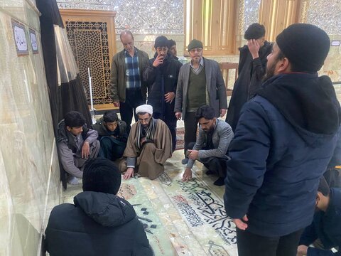 تصاویر/ تجدید میثاق طلاب مدرسه علمیه امام موسی کاظم(ع) برزک با امام راحل و شهدا