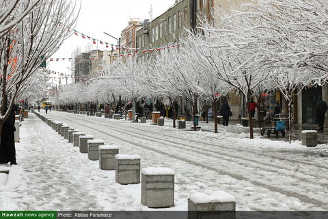 Photos/Le sanctuaire de Dame Masoumeh recouvert de neige