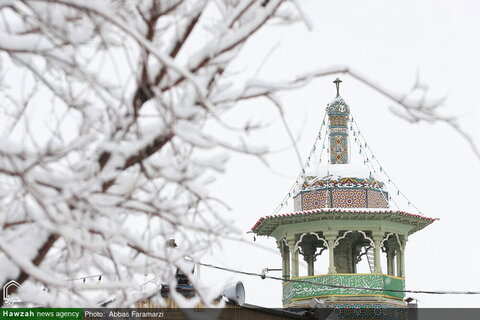 Photos/Le sanctuaire de Dame Masoumeh recouvert de neige