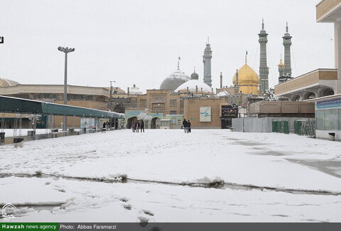 Photos/Le sanctuaire de Dame Masoumeh recouvert de neige