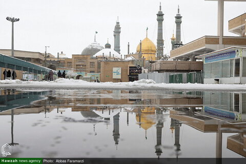 Photos/Le sanctuaire de Dame Masoumeh recouvert de neige