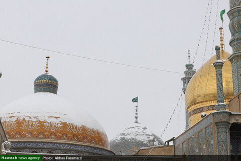 Photos/Le sanctuaire de Dame Masoumeh recouvert de neige