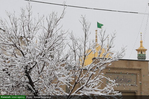 Photos/Le sanctuaire de Dame Masoumeh recouvert de neige